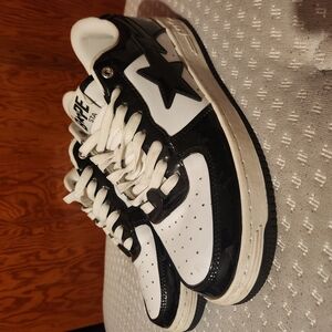 Bape Black and White Sneakers